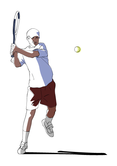 スポーツの素材 テニスその１ 無料クリップアート Drawing Drawing